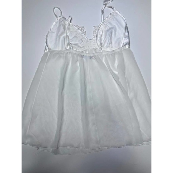 Linea Donatella Sheer Silk White lingerie Size Small - Picture 7 of 10
